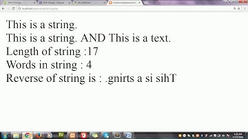 Learn PHP in hindi - STRING Part-1