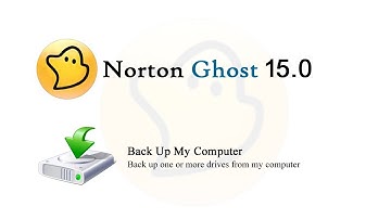 Creating windows back up through Norton Ghost 15.0