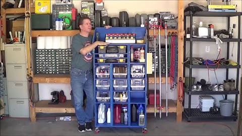 Fun with Robotics - EP 10: Garage shop organization, building an glue and oil storage cart