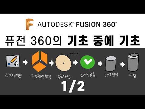 퓨전 360 입문자를 위한 기초 중에 기초강의 (1/2)