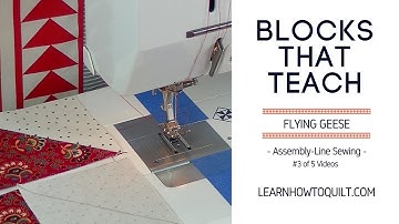 Assembly-Line Sewing Flying Geese (#3 of 5)