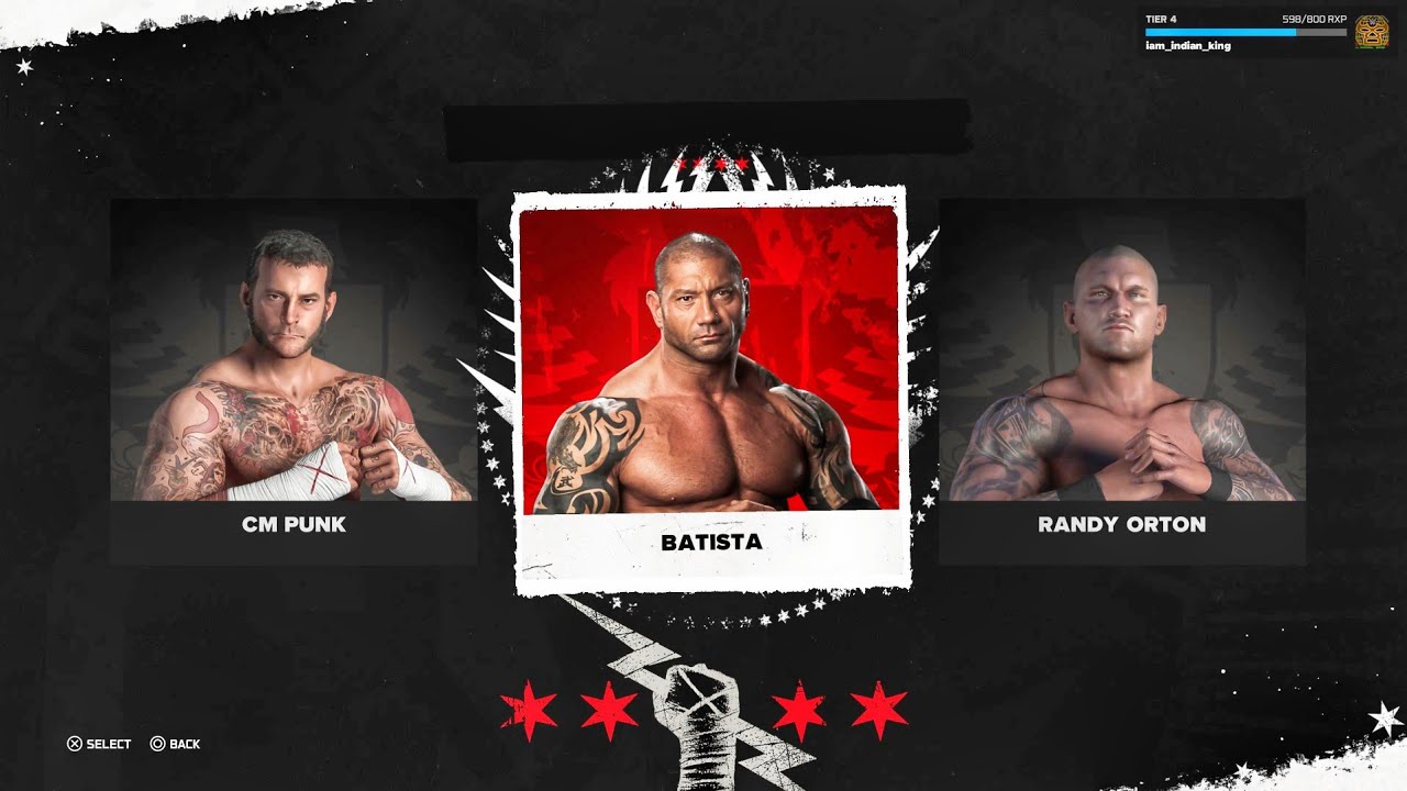 WWE 2K26 - (Batista Gameplay) vs Randy Orton vs CM Punk Wrestlemania XXX Showcase Full Gameplay