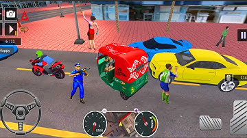 Tuk Tuk Auto Rickshaw - Indian Taxi Driving - iOS Android Gameplay 08