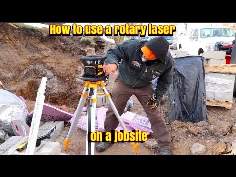 How to use a Rotary Laser (sponsored by Dewalt)