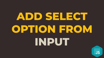 How to Add Option to Select Tag from Input Text using Javascript