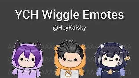 Animated Wiggle Emotes | VTuber | Twitch | Discord | Live2D Rig Commissions 2024