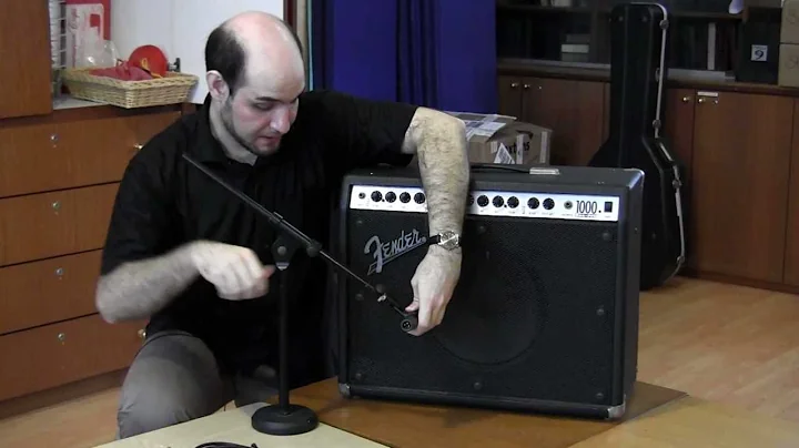 How to connect an electric guitar and amplifier to the PA system