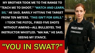 'It's not for girls,' my brother said at the range. Then I fired 5 perfect shots without aiming.