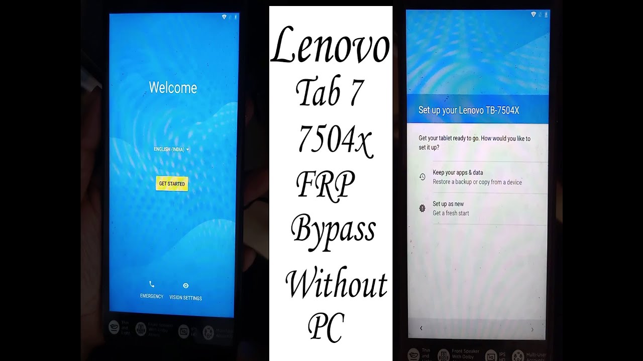 Lenovo Tab 7 (7504X) (Android 7.0) FRP Bypass Without PC by Firmwaresz