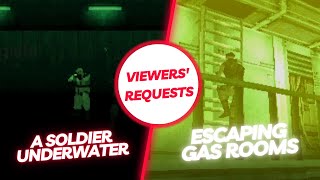 Mgs Fulfilling Viewers Requests - A Soldier Underwater And Escaping Gas-Filled Rooms