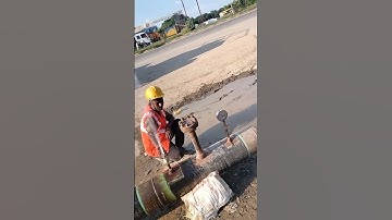 Hydrotesting of pipeline 🌊 💦 hydro test kaise kiya jata hai. #hydrotest #hydrotesting #pipeline #cgd