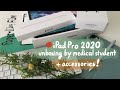🍎iPad Pro 2020 (12.9''') unboxing + accessories by 🇨🇦medical student | Apple Pencil 2, Airpods Pro