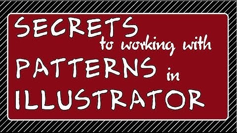Illustrator - Pattern Fill Secrets: How to Scale, Recolor, and Apply Seamless Tiled Patterns