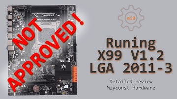 🇬🇧 Detailed review of Runing X99 V1.2 LGA 2011-3 with Xeon E5-2620 V3 and i7-6800k