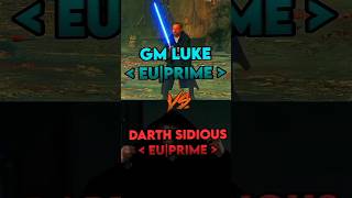 Luke Skywalker VS Darth Sidious|battle #shorts