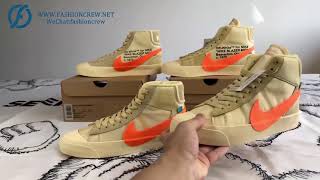 OFF WHITE X NIKE Blazer MID “All Hallow’s Eve”  PK vs OWF