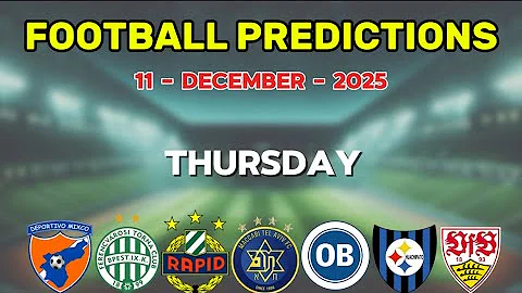 PREDICTIONS FOOTBALL TODAY 11 DECEMBER  | UEFA EUROPA LEAGUE I UEFA CONFERENCE LEAGUES | BETTING