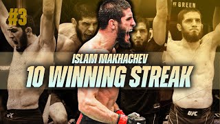 ALL 10 WINNING STREAK OF ISLAM MAKHACHEV! #UFC280