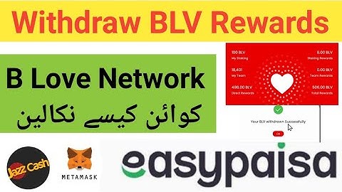 How To Withdraw Blv Token From B Love network | Blv Withdraw Metamask | Xchangeon