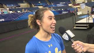 Kyla Ross, Katelyn Ohashi Postmeet Interiview - NCAA Semifinals