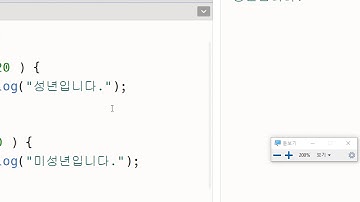 2020 11 23, JS 와 jQuery, 6강, 개념 조건문