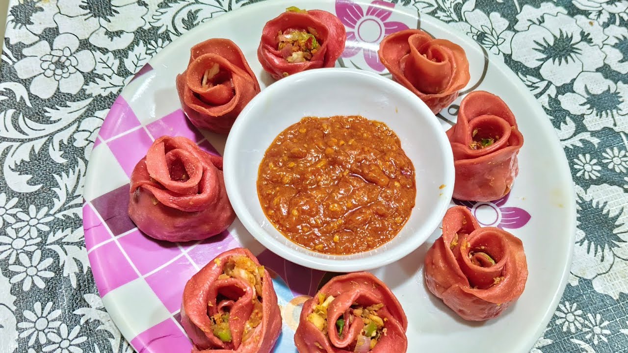 “Healthy bhi 😋 Tasty bhi 💗 – Try my Pink Beetroot Momos!” - YouTube
