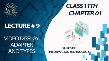 First year Chapter 1 Lecture # 9 Video Display Adapters and types XGA, SVGA,VGA ...