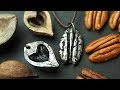 EASY METAL JEWELRY | Pecan Nut Necklace, Hickory Heart Pendant, Pewter Casting, Mold Making
