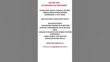 🔍 QA Engineer Job in Noida | 2-5 Years Exp | Manual & Mobile Testing | IT Referral Jobs