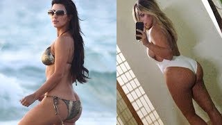 Kim Kardashian Talks Ass Implant Rumors! Before & After Booty Pics