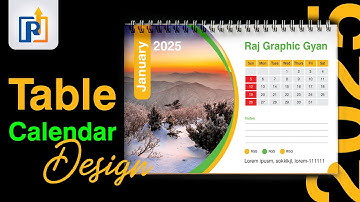 Calendar Design | Calendar Design in illustrator | Calendar Design Step By Step Process