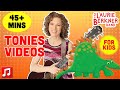 45 min  laurie berkner tonie compliation  we are the dinosaurs and more