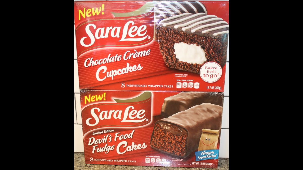 Sara Lee Limited Edition Devil's Food Fudge Cakes & Chocolate Crème  Cupcakes Review - YouTube