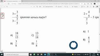 7.  Sınıf Çok Adımlı İşlemler Test Çözümü