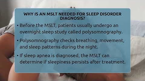 Why Is An MSLT Needed For Sleep Disorder Diagnosis? - Sleep Apnea Support Network