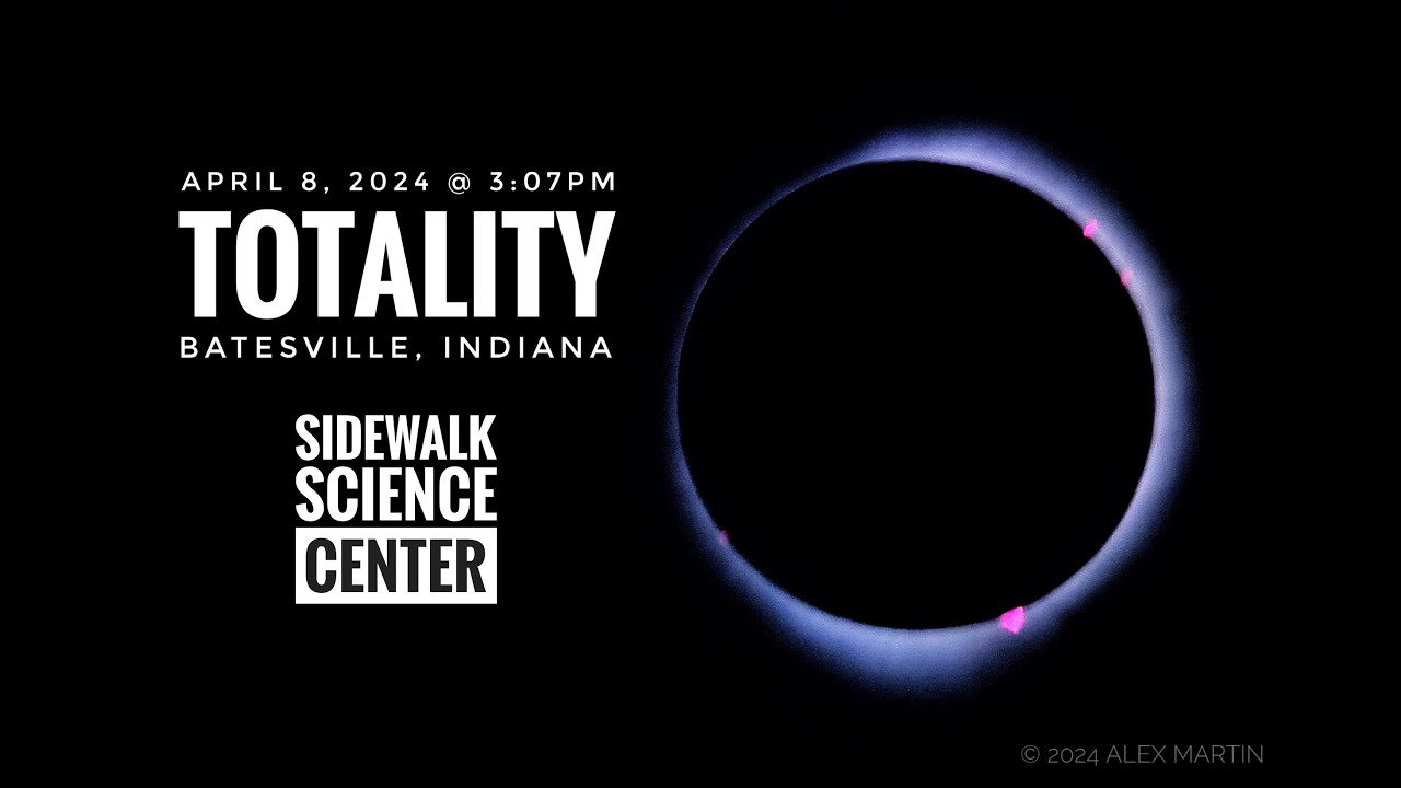 Total Solar Eclipse from Batesville, Indiana - YouTube
