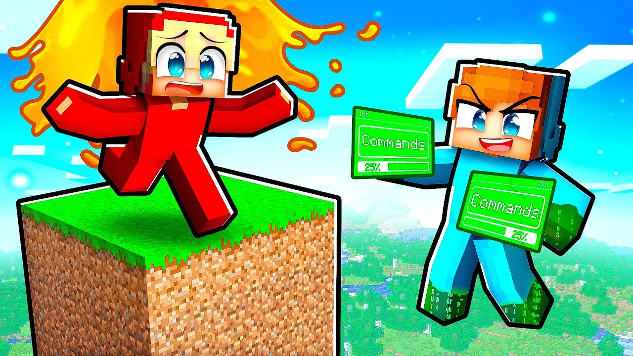 Använder ADMIN KOMMANDON i En Chunk! (Minecraft)