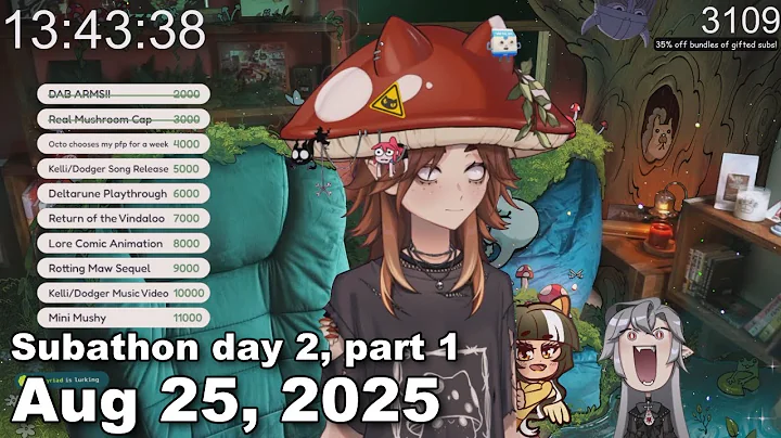 [Dexbonus] Subathon DAY 2!🍄 part 1 (Aug 25, 2025)