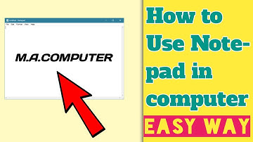 Computer Education | How to Use Notepad in Computer - कंप्यूटर में नोटपैड कैसे चलाये?