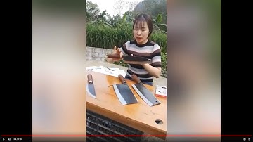 Dao Phúc Sen -  Dao Chặt gà vịt thái lọc chuẩn nhất - Bộ dao dùng cho mọi gia đình Việt Nam