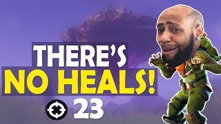 THERE'S NO HEALS! 23 KILLS INSANE SOLO GAME | FUNNY GAME (Fortnite Battle Royale)