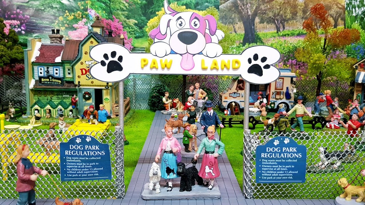 LEMAX – Dog Parking, 13567 – Villaggio Natalizio Caddington, Casa In Miniatura, Dimensioni 8,5x4x8,5 Cm, Per Decorazione Presepe E Albero