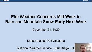 Fire Weather Concerns Mid Week to Rain and Mountain Snow Early Next Week