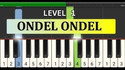 melodi piano ondel ondel - tutorial level 1 - lagu daerah nusantara tradisional - jakarta  - Durasi: 1:45. 