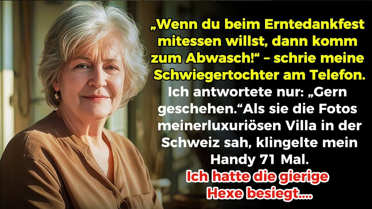 „Wenn du zu Thanksgiving kommen willst, dann zum Abwasch!“ – schrie meine Schwiegertochter.