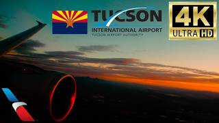 Plane Touches Down in the Most Incredible Sunset at TUS