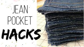 DIY|Upcycling Old Jeans/Denim Pockets Organizer Ideas|Reuse/Recycling/Upcycling|Best Out Of Waste