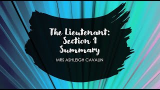 Kate Grenville's The Lieutenant: Section 1