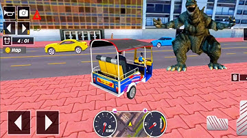 Tuk Tuk auto rickshaw driver 3D game - #194 auto rickshaw driving game - Android iOS Gameplay