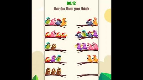 Relax in Bird color sort game